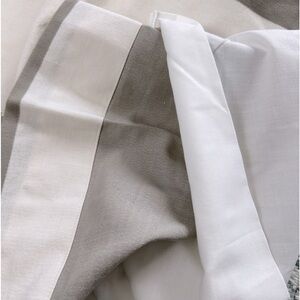 Set of 2 panels Crate&Barrel lined cotton curtains 50” by 84”